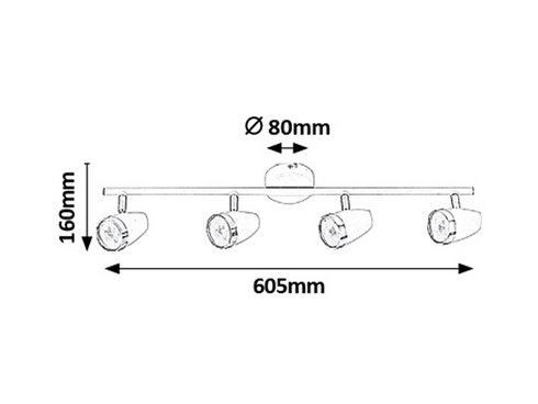 Vestavné bodové svítidlo 230V RA 6515 -1