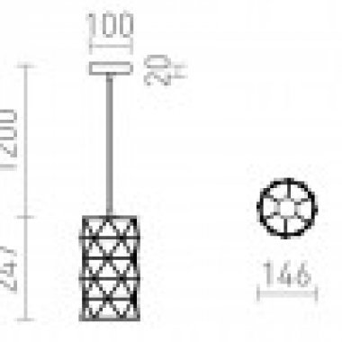 Lustr/závěsné svítidlo R13892-5