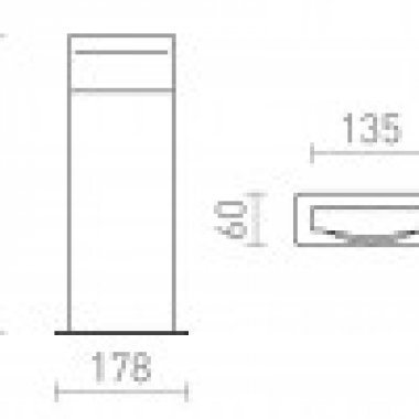 Venkovní sloupek  LED R13936-4