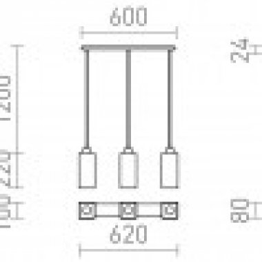 Lustr/závěsné svítidlo R14023-3