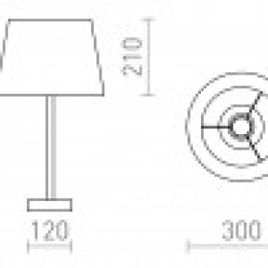 Pokojová stolní lampa R14035-4