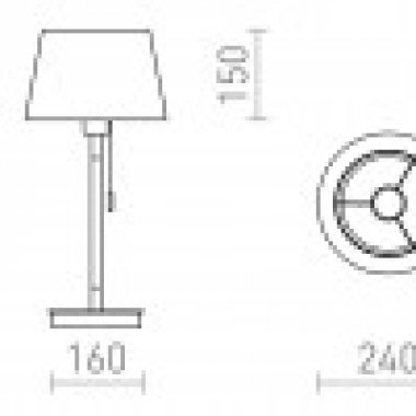 Pokojová stolní lampa R14038-3