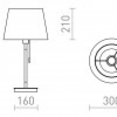 Pokojová stolní lampa R14039-3