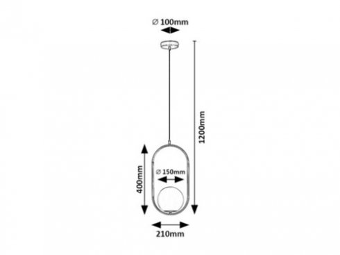 Lustr/závěsné svítidlo RA 72028-4