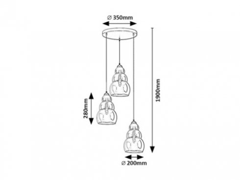 Lustr/závěsné svítidlo RA 72213-3