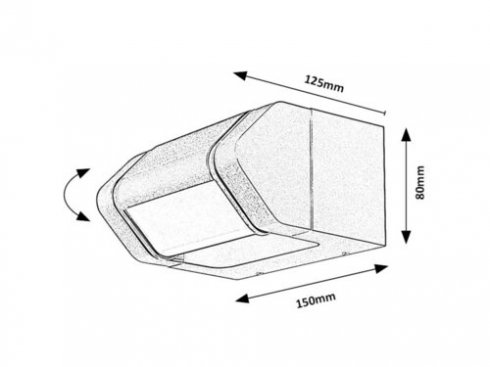 Venkovní svítidlo nástěnné RA 77103-6