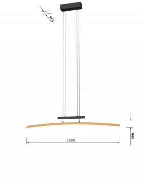 Lustr/závěsné svítidlo LED  WO 7020-106-3