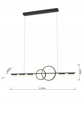 Lustr/závěsné svítidlo LED  WO 7030-702-3