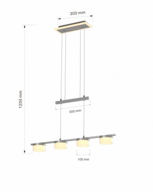 Lustr/závěsné svítidlo LED  WO 7054-503-3