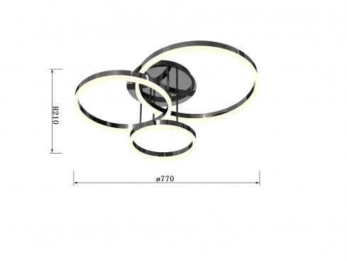 Stropní svítidlo LED  WO 9049-405-3